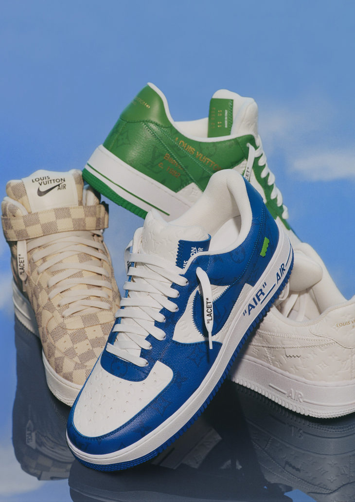 LOUIS VUITTON AND<br />
NIKE "AIR FORCE 1”<br />
BY VIRGIL ABLOH