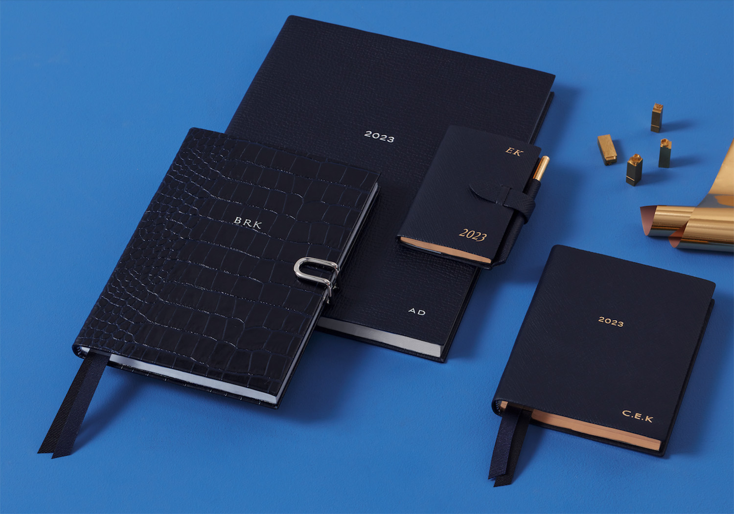 smythson 恐ろしい スマイソン システム手帳 Maraコレクション クロコ