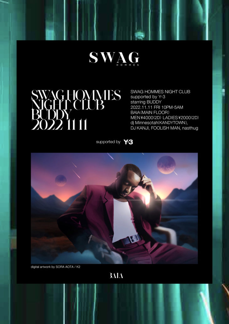SWAG HOMMES NIGHT CLUB SUPPORTED BY Y-3