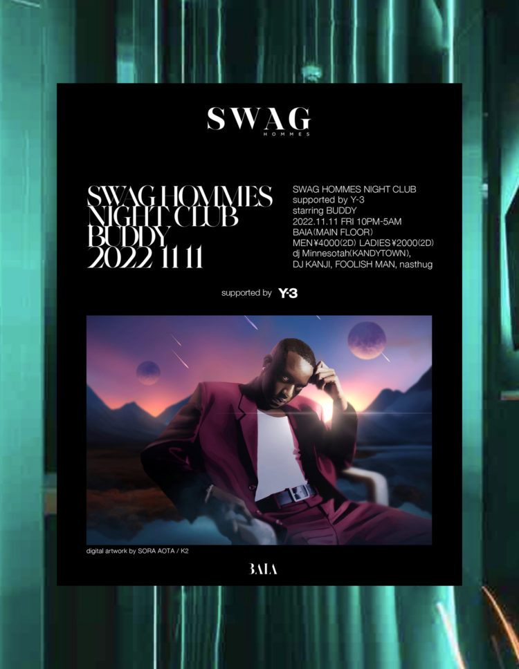 SWAG HOMMES NIGHT CLUB SUPPORTED BY Y-3