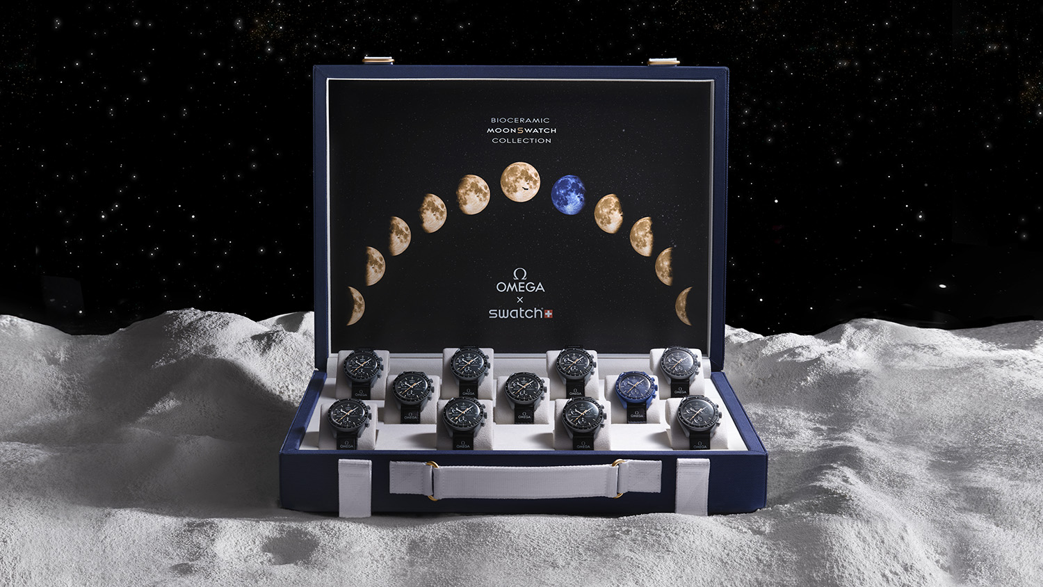 OMEGA × SWATCH THE MOONSWATCH MOONSHINE GOLD AUCTION FOR ORBIS 