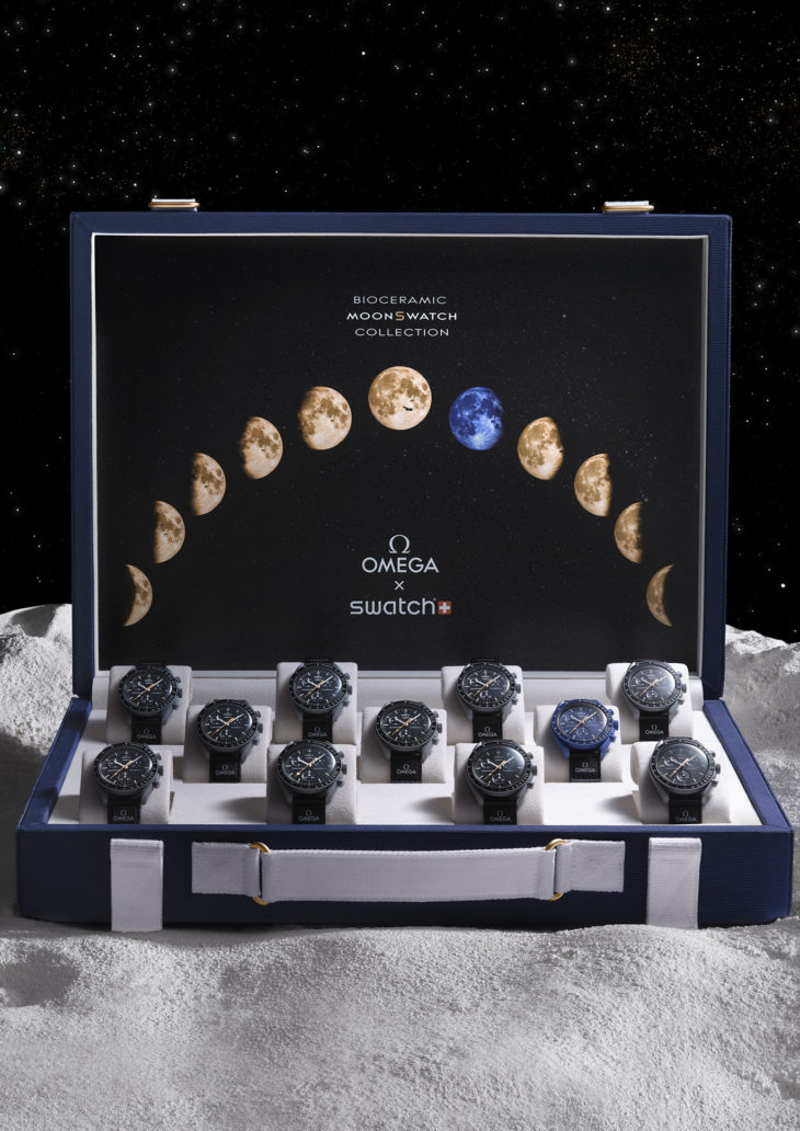 OMEGA × SWATCH<br />
THE MOONSWATCH<br />
MOONSHINE GOLD<br />
AUCTION FOR ORBIS