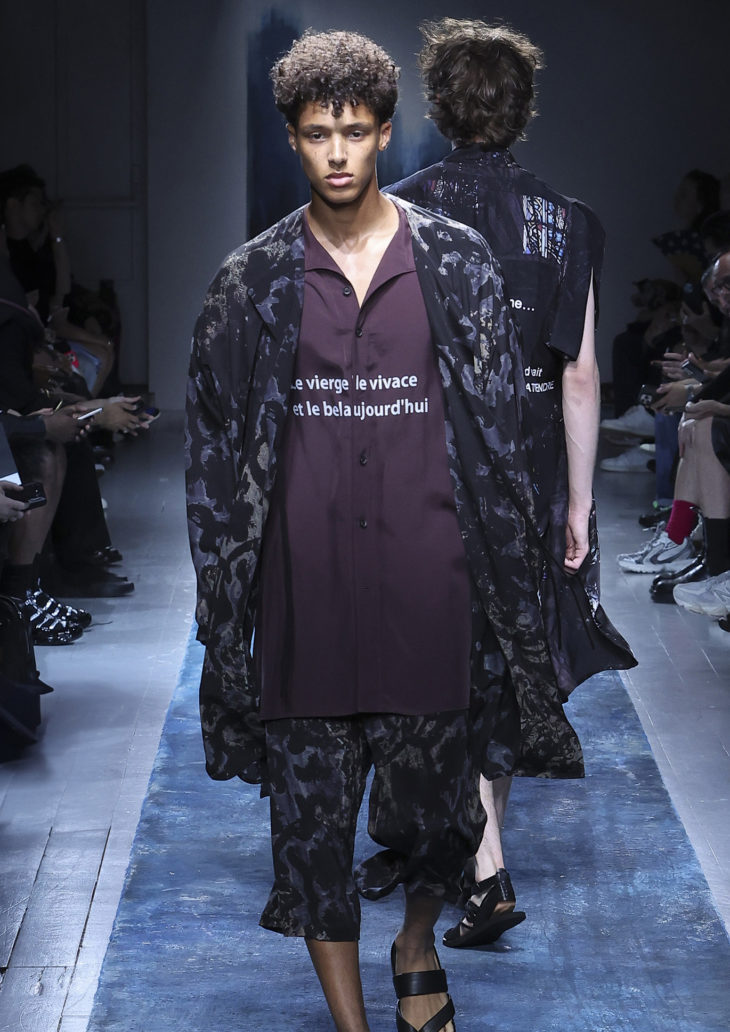 PFW SS26 YOHJI YAMAMOTO POUR HOMME