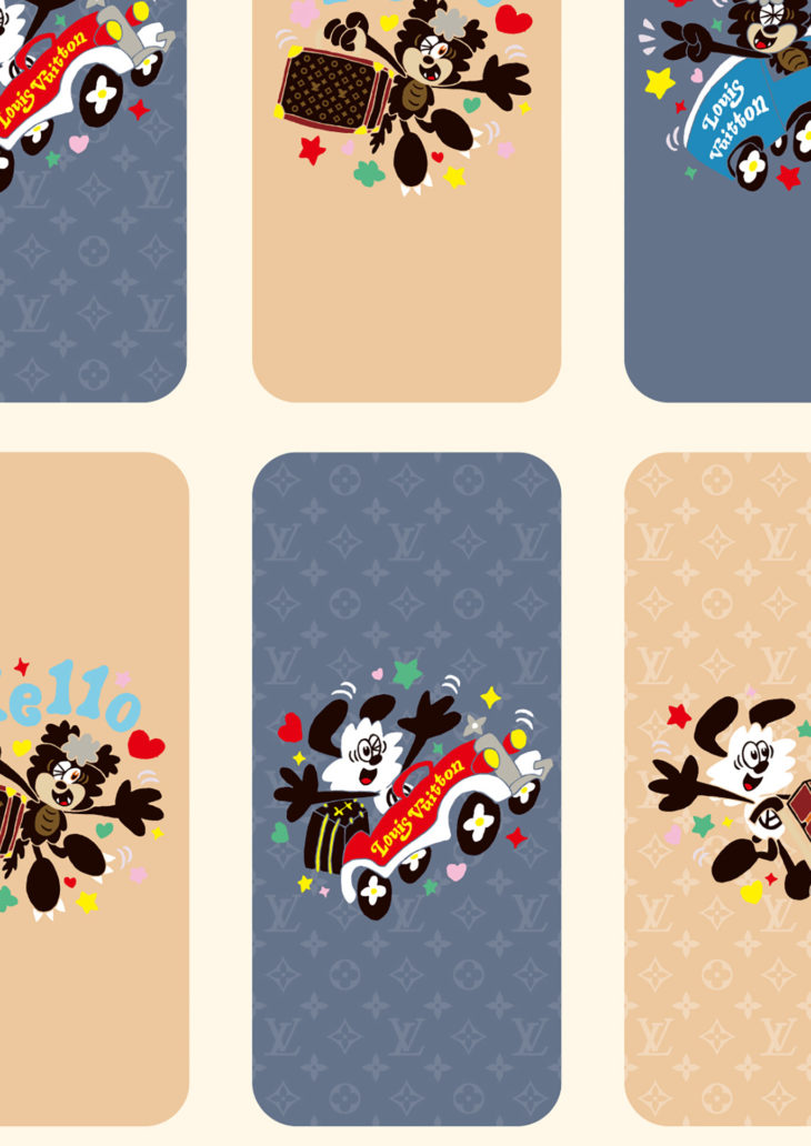 LOUIS VUITTON<br />
× VERDY<br />
LINE WALLPAPER